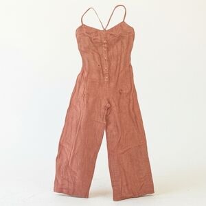 Boho Chic VICI Gauze Jumpsuit with Crisscross Straps
